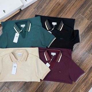 Áo thun polo nam.  Chất liệu Cotton  (cotton gai dệt kim) cao cấp  → Vải dày vừa phải, mềm mại, co giãn nhẹ.