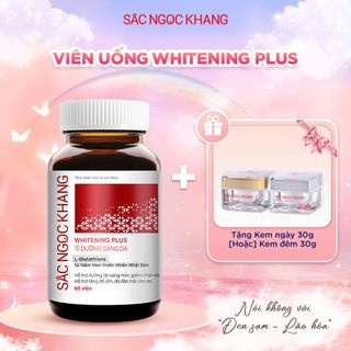 Viên Uống Dưỡng Trắng Vượt Trội Whitening Plus [Hộp 60 viên] KÈM QUÀ TẶNG