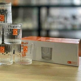 BỘ 6 LY THUỶ TINH 300ml DELI GLASS TY4337-1 (T12)
