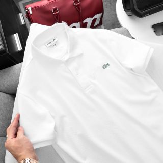 Polo La.Cos.Te chữ ký  Mẫu áo cổ bẻ nhà cá, chất cotton pique 2c vải mềm mịn.