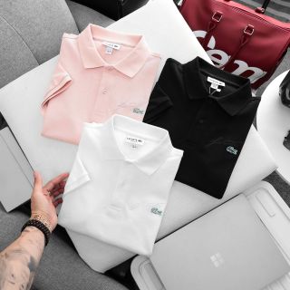 Polo La.Cos.Te chữ ký  Mẫu áo cổ bẻ nhà cá, chất cotton pique 2c vải mềm mịn.