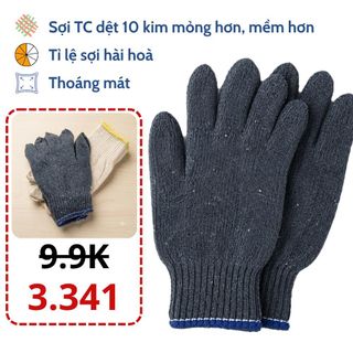 Sỉ 500 Đôi Găng Tay Len Dệt Sợi Việt Dương Nhiều Lựa Chọn Cho Lao Động + Làm Vườn + Công trình