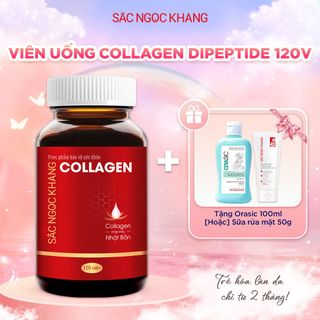 Viên Uống Collagen Dipeptide Sắc Ngọc Khang [Hộp 120 Viên] KÈM QUÀ TẶNG
