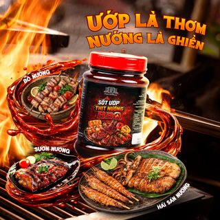 [Combo 4 hủ] Sốt ướp thịt nướng BBQ, sốt kho cá, sốt kho thịt, sốt gà chiên nước mắm Làng Chài Xưa