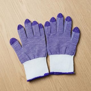 Set 3 Găng Tay Sọc Nhiều Màu Chống Trượt Mỏng Nhẹ Thoáng Khí Bảo Hộ Lao Động + Chống Nắng - POLY3MAU