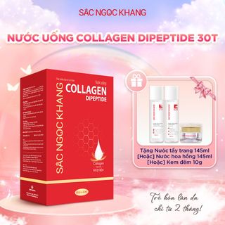 Nước Uống Collagen Dipeptide Sắc Ngọc Khang [Hộp 30 Túi] KÈM QUÀ TẶNG