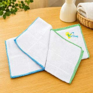 Set 5 Khăn Đa Năng VIỆT DƯƠNG 100% Sợi Bông, Mềm Mại, Thấm Hút Tốt, Dùng Lau Mặt, Lau Bếp, Lau Bàn - KHANSET5