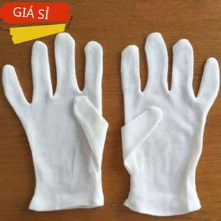 10 Đôi Găng Tay Nghi Thức Vải PE Trắng VIỆT DƯƠNG Co Giãn, Thoáng Khí, Êm Tay - GVPE