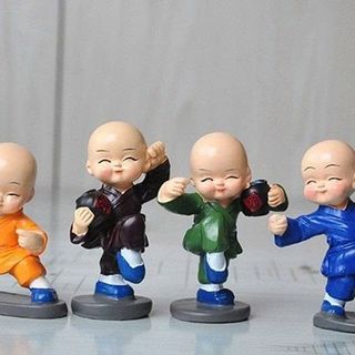 BỘ 4 CHÚ TIỂU MÚA VÕ ÔM BÌNH RƯỢU