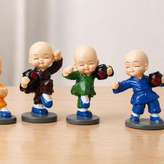 BỘ 4 CHÚ TIỂU MÚA VÕ ÔM BÌNH RƯỢU