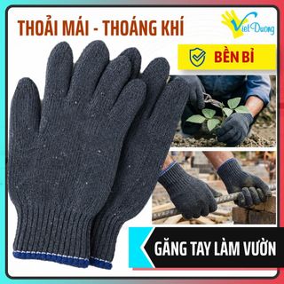 10 Đôi Găng Tay Làm Vườn VIỆT DƯƠNG Dệt TC 10G Thoáng Khí, Bền Chắc, Sử Dụng Đa Năng - 20GDTC