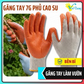 Găng Tay Chống Gai 7G VIỆT DƯƠNG Phủ Cao Su, Êm Tay, Bám Cầm Tốt, Hạn Chế Mài Mòn - GDC7KIM