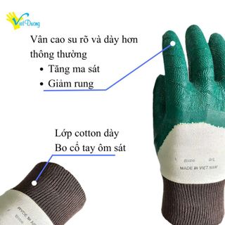 Găng Tay Hái Sầu Riêng VIỆT DƯƠNG Hạn Chế Đâm Xuyên Từ Gai, Dùng Cho Làm Vườn, Xây Dựng, Công Nghiệp - GDCBO