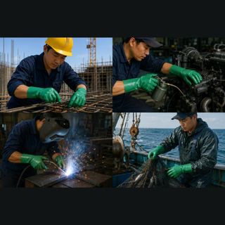 [HOT] Găng Tay NBR VIỆT DƯƠNG Kháng Dầu Mỡ, Lót Cotton 100%, Dùng Cho Cơ Khí, Xây Dựng, Bảo Trì Máy, Làm Vườn - GCSNBR
