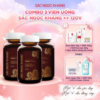COMBO 03 Viên Uống Sắc Ngọc Khang ++ [Hộp 120 Viên] KÈM QUÀ TẶNG