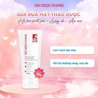 Sữa Rửa Mặt Thảo Dược Sắc Ngọc Khang [Tuýp 50g]