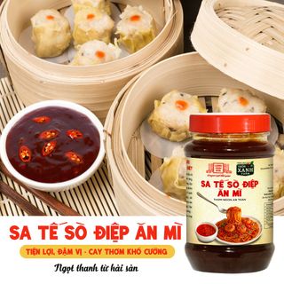[Combo 2 món] Ớt rim 140g và Sốt sa tế sò điệp 260g Làng Chài Xưa nguyên liệu tươi ăn mì rất ngon