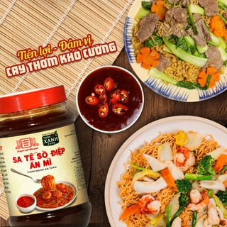 [Combo 2 món] Ớt rim 140g và Sốt sa tế sò điệp 260g Làng Chài Xưa nguyên liệu tươi ăn mì rất ngon