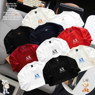 Áo thun nam. Chất  thun cotton co giãn 4 chiều , Chất vải dày vừa mềm mịn.  Unisex nam nữ đều mặc đẹp