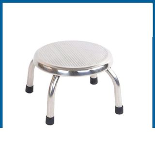 GHẾ INOX TRÒN CHÂN NGẮN NGỒI XỔM