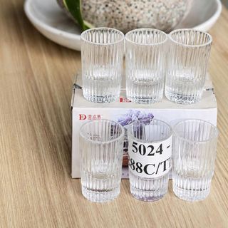 BỘ 6 LY UỐNG RƯỢU 18ml KẺ SỌC JX5024 (T48)