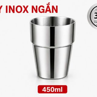 LY INOX 304 2 LỚP 450ml KIỂU NGẤN GORILLA CHEF (T160)