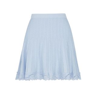 D149 Set Áo Cardigan Dệt Kim Tay Lửng + Chân Váy Ngắn Nữ Cao Cấp Thanh Lịch Hàn Quốc Mùa Hè Size S M L XL