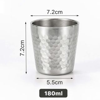 LY INOX 304 2 LỚP 175ml VÂN KIM CƯƠNG GORILLA CHEF (T300)