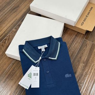 POLO NAM.  Chất liệu cotton piqué (cotton gai) dày vừa phải, mềm mại.  Form Slim Fit ôm vừa vặn.