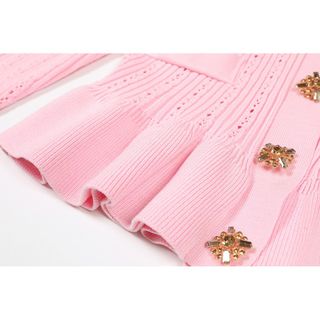 S151 Set Áo Cardigan Dệt Kim Cổ V + Chân Váy Đuôi Cá Nữ Thanh Lịch Công Sở Hàn Quốc Size S M L