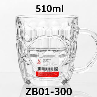 BỘ 6 LY THỦY TINH 510ml CÓ QUAI ZB01-300 (T8)