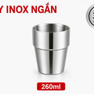 LY INOX 304 2 LỚP 260ml KIỂU NGẤN GORILLA CHEF (T240)