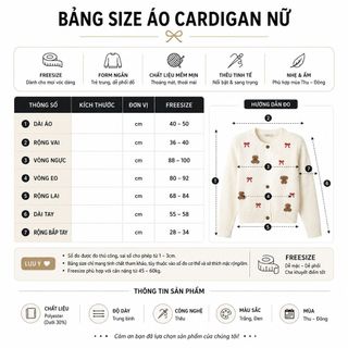 S154 Áo Cardigan Nữ Cổ Tròn Thêu Hình Cún Dệt Kim Tay Dài Form Ngắn Phối Đồ Hàn Quốc Freesize