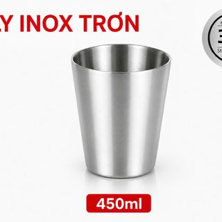 LY INOX 304 2 LỚP 450ml KIỂU TRƠN GORILLA CHEF (T160)