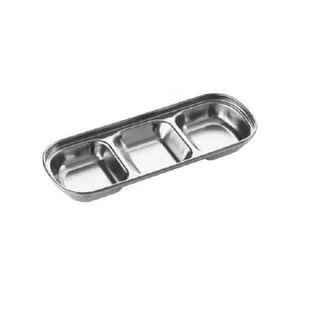 KHAY ĐỰNG NƯỚC CHẤM INOX 3 NGĂN (T400)