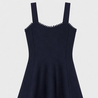 A131 Đầm Dệt Kim Thêu Hoa Pháp Cao Cấp Nữ – Váy Hai Dây Chiết Eo Thanh Lịch Phong Cách Tiểu Thư S M L XL
