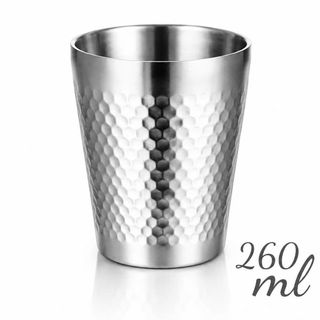LY INOX 304 2 LỚP 260ml VÂN KIM CƯƠNG GORILLA CHEF (T240)