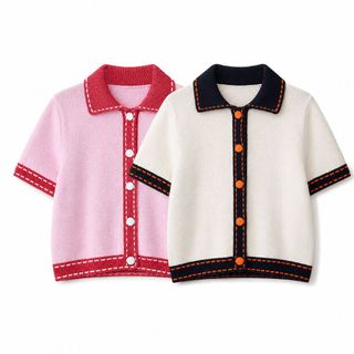 A112 Áo Dệt Kim Nữ Cổ Polo Cài Cúc / Chui Đầu Form Regular Thanh Lịch - Size S M L