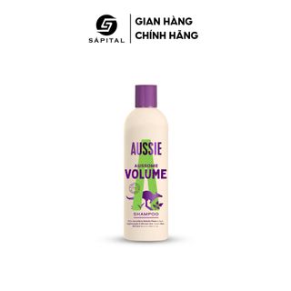 Dầu gội Aussie Aussome Volume 300ml chính hãng - Tăng độ phồng tự nhiên, bồng bềnh từ chân tóc