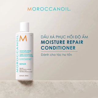 Dầu xả Moroccanoil Moisture Repair Conditioner chính hãng - Dưỡng ẩm sâu, gỡ rối, giúp tóc mềm mượt & chắc khỏe