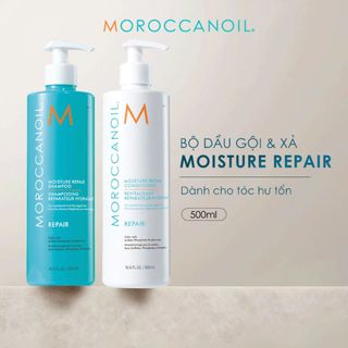 Dầu xả Moroccanoil Moisture Repair Conditioner chính hãng - Dưỡng ẩm sâu, gỡ rối, giúp tóc mềm mượt & chắc khỏe