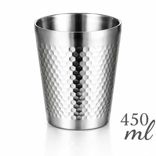 LY INOX 304 2 LỚP 450ml VÂN KIM CƯƠNG GORILLA CHEF (T160)