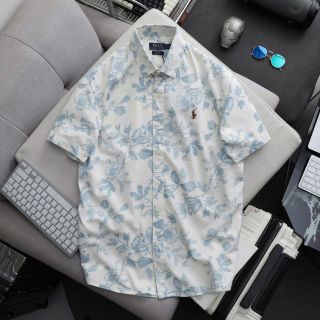 Áo sơ mi tay ngắn Bông Polo nam.  Chất linen mền mượt.