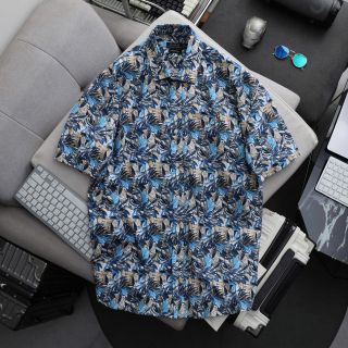 Áo sơ mi tay ngắn Bông Polo nam.  Chất linen mền mượt.