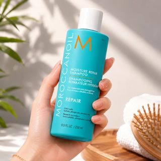Dầu gội Moroccanoil Moisture Repair Shampoo chính hãng - Phục hồi tóc hư tổn, làm sạch dịu nhẹ, Keratin & Dầu Argan
