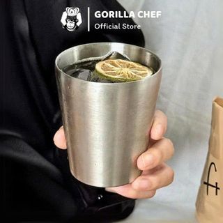 LY INOX 304 2 LỚP 550ml KIỂU TRƠN GORILLA CHEF (T100)