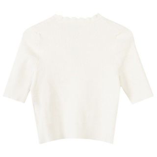 S142 Áo Cardigan Nữ Dệt Kim Cổ V Tay Lửng – Mềm Mại, Thanh Lịch Chuẩn Phong Cách Hàn Quốc