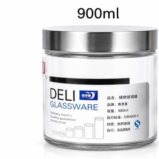 HỦ THUỶ TINH NẮP INOX HMFG60 - 900ml (T36)