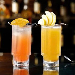BỘ 6 LY THUỶ TINH 2 TẦNG KẺ SỌC 293ml CAO CẤP (T12)