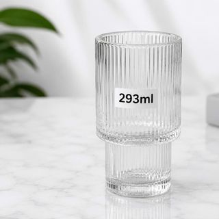 BỘ 6 LY THUỶ TINH 2 TẦNG KẺ SỌC 293ml CAO CẤP (T12)